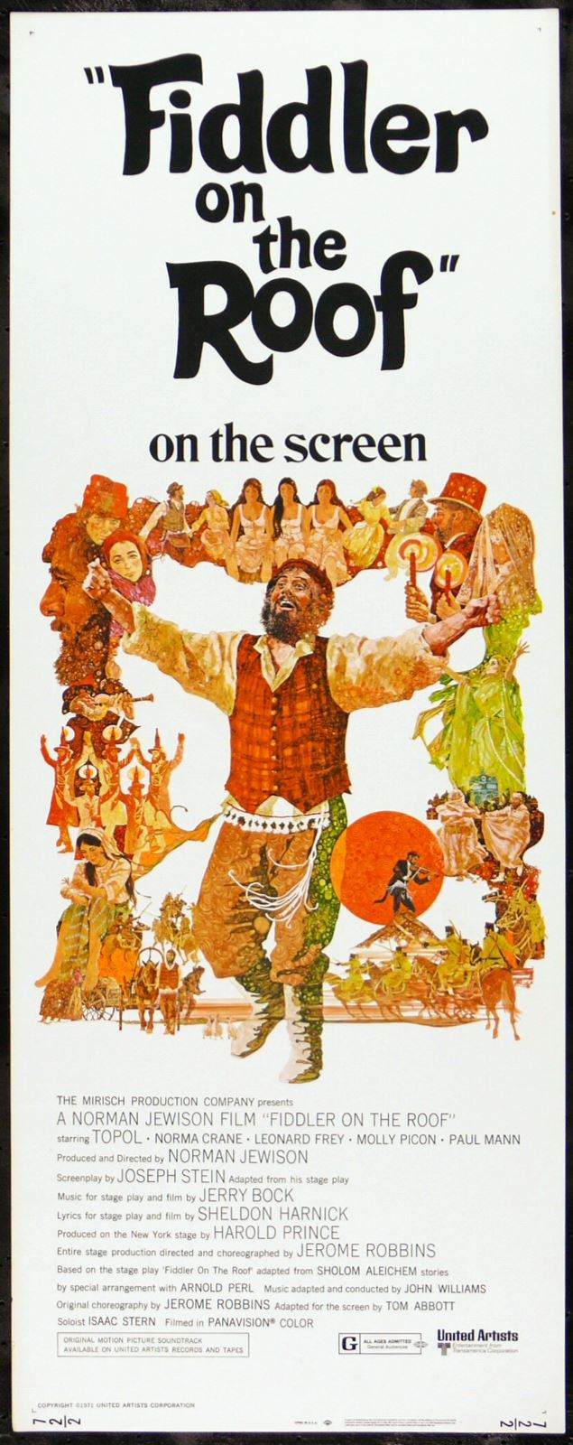 Original Fiddler on the Roof movie poster