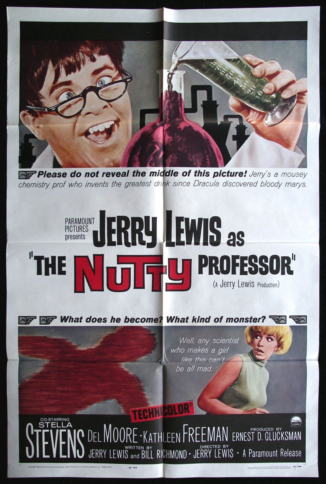 Original The Nutty Professor movie poster