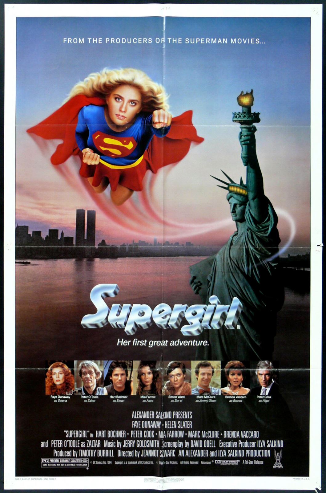 Original Supergirl movie poster