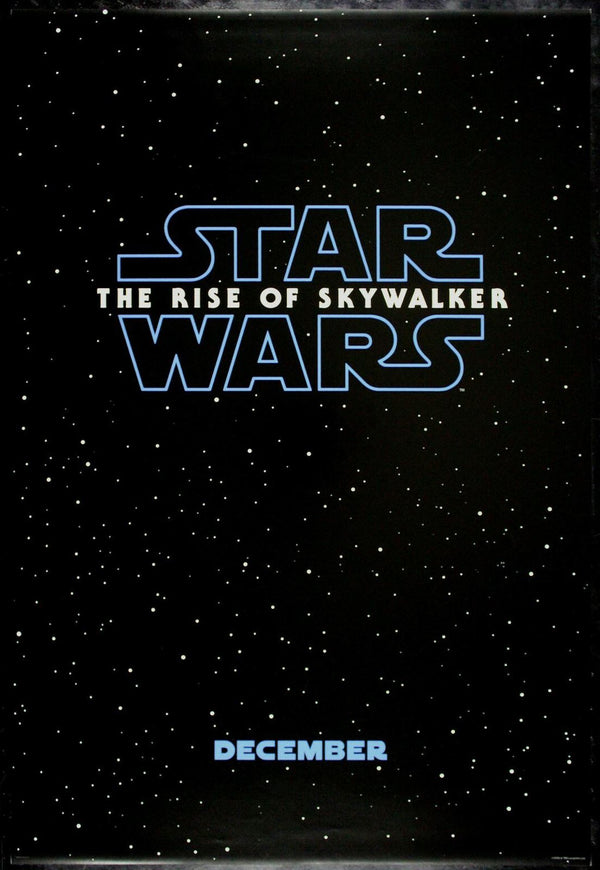 Original Star Wars: The Rise of Skywalker movie poster