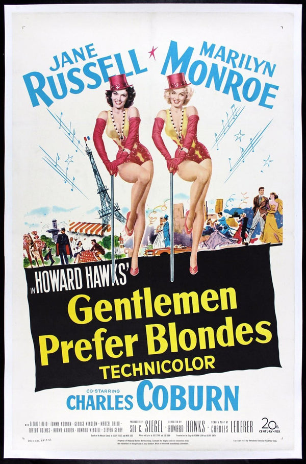 Original Gentlemen Prefer Blondes movie poster