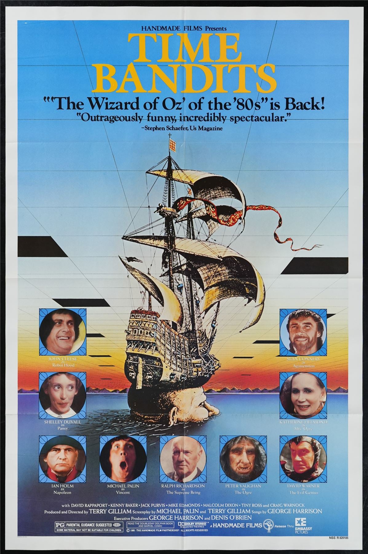 Original Time Bandits movie poster