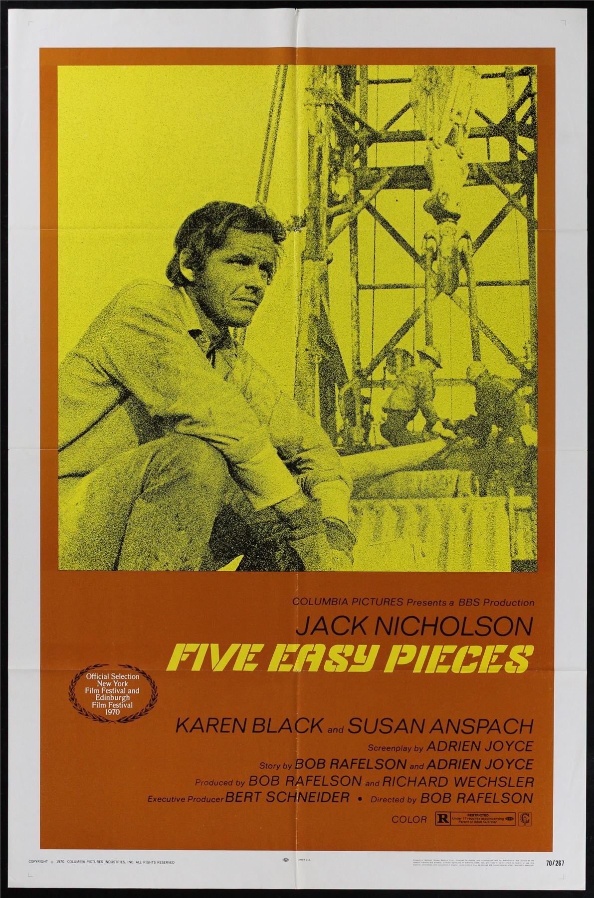 Original Five Easy Pieces movie poster