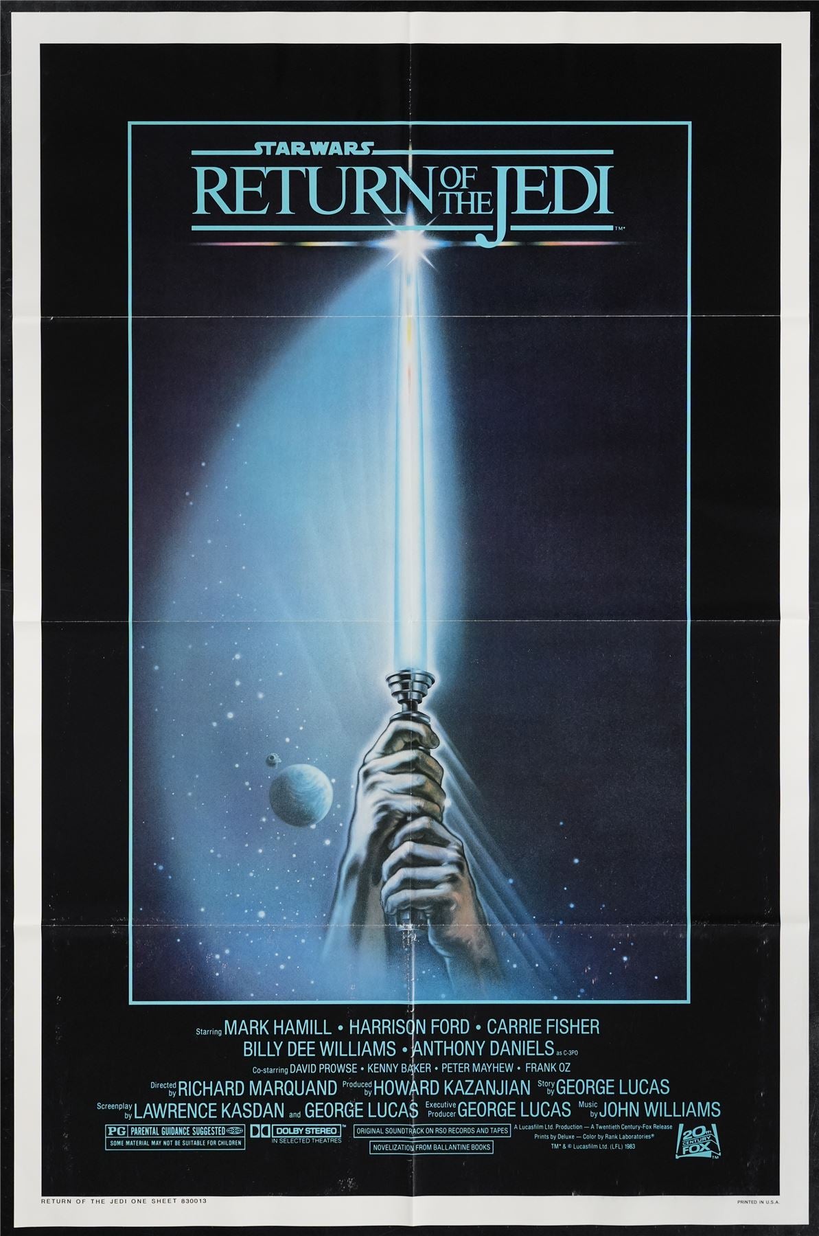 Original Return of the Jedi movie poster