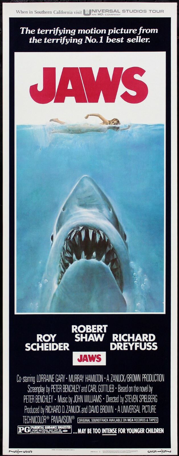 Original Jaws movie poster