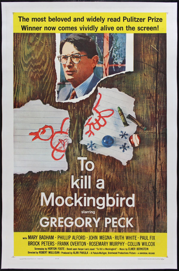Original To Kill a Mockingbird movie poster