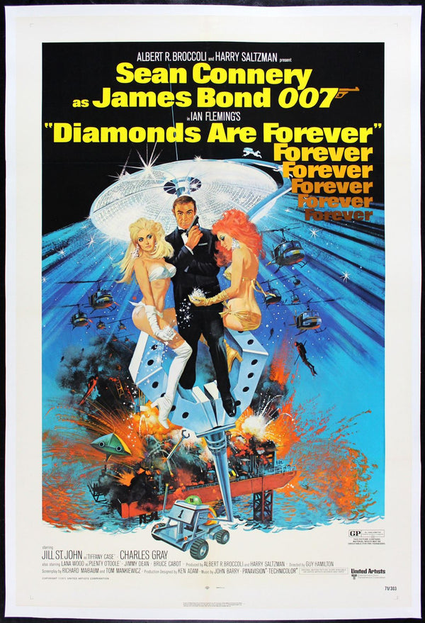 Original Diamonds Are Forever movie poster