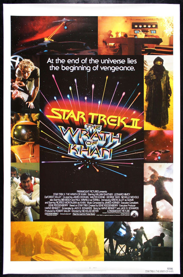 Original Star Trek II: The Wrath of Khan movie poster