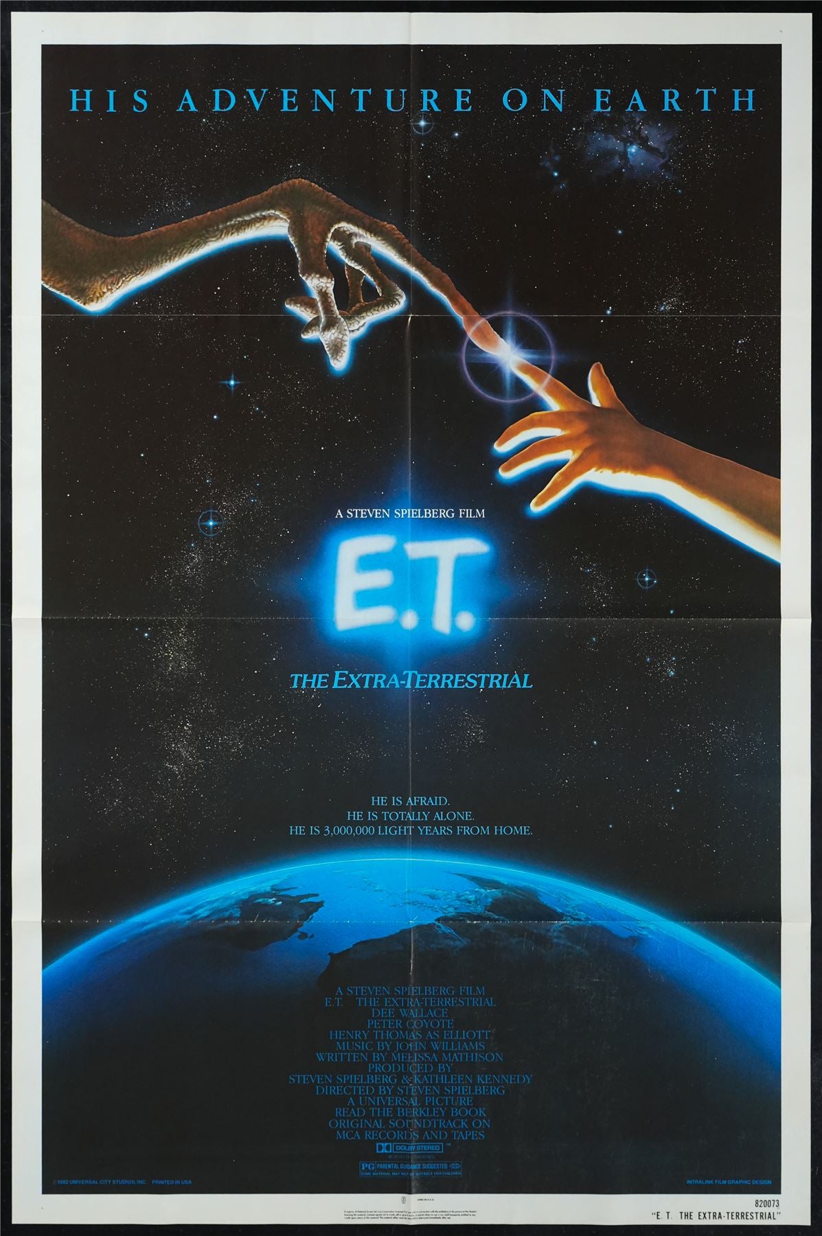 Original E.T. the Extra-Terrestrial movie poster