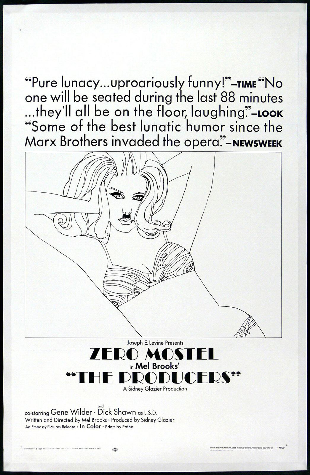 Original The Producers movie poster