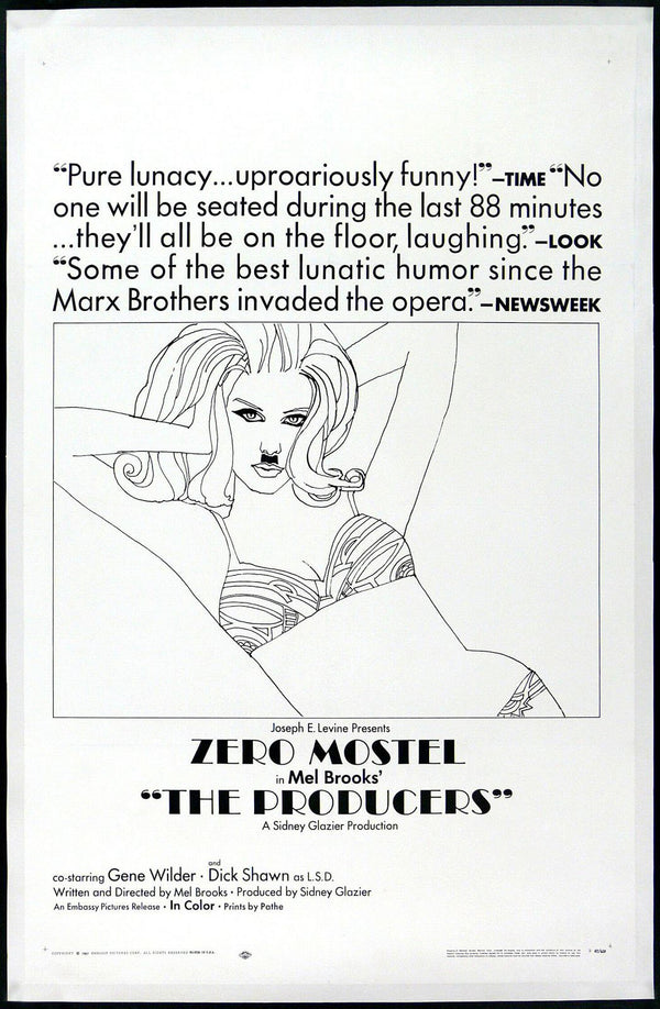Original The Producers movie poster