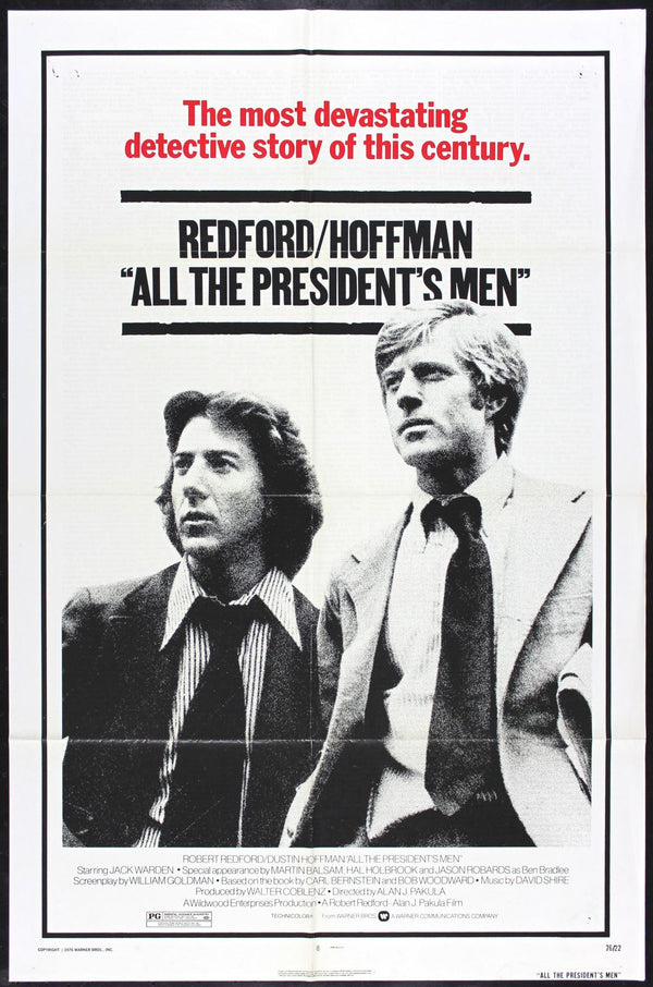 Original All the President's Men movie poster