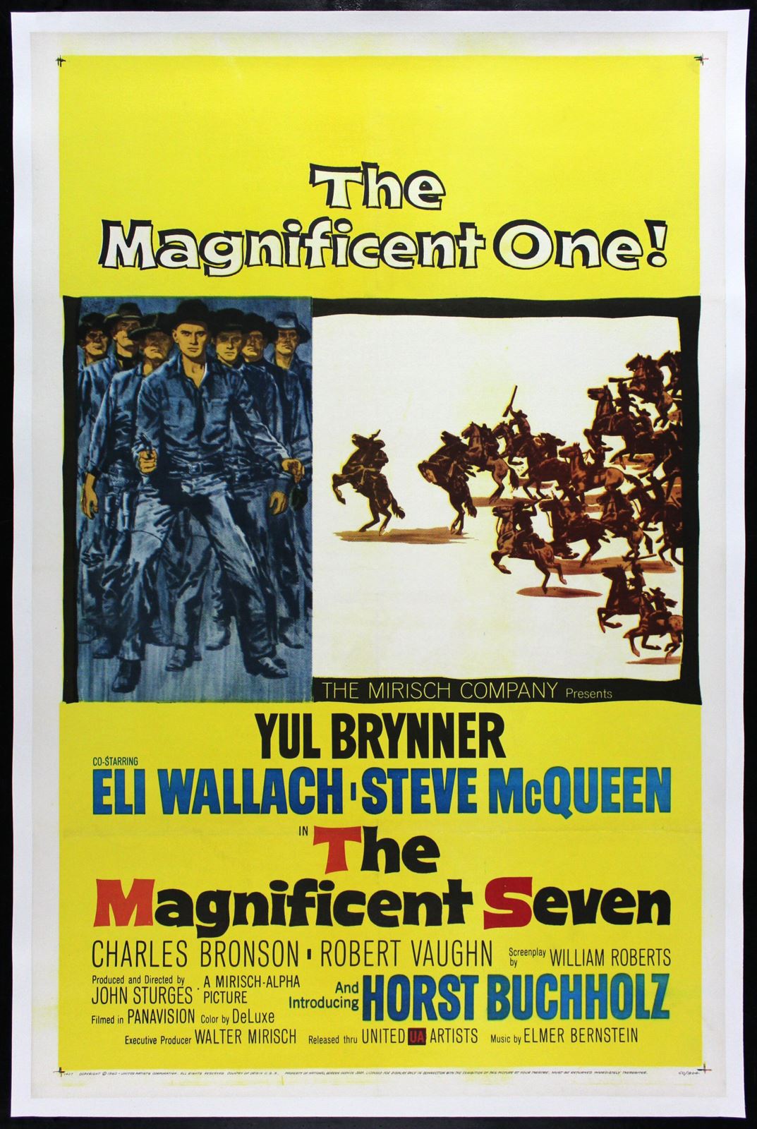 Original The Magnificent Seven movie poster