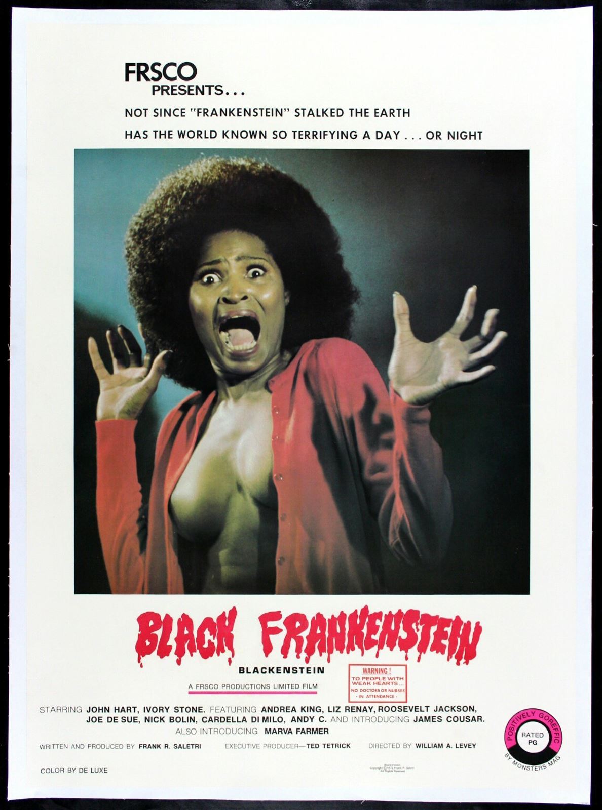 Original Blackenstein movie poster