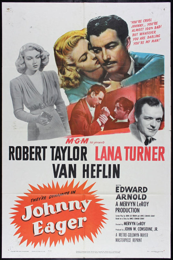 Original Johnny Eager movie poster