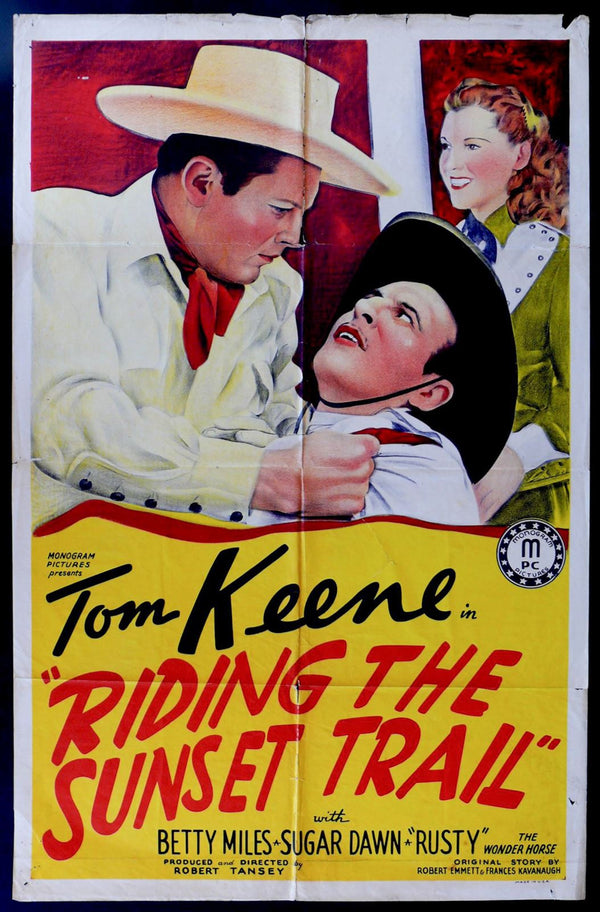 Original Riding the Sunset Trail movie poster