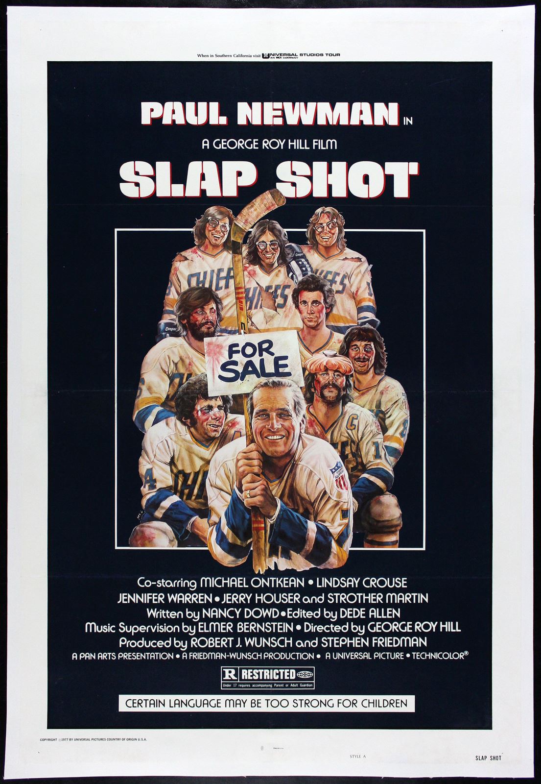 Original Slap Shot movie poster