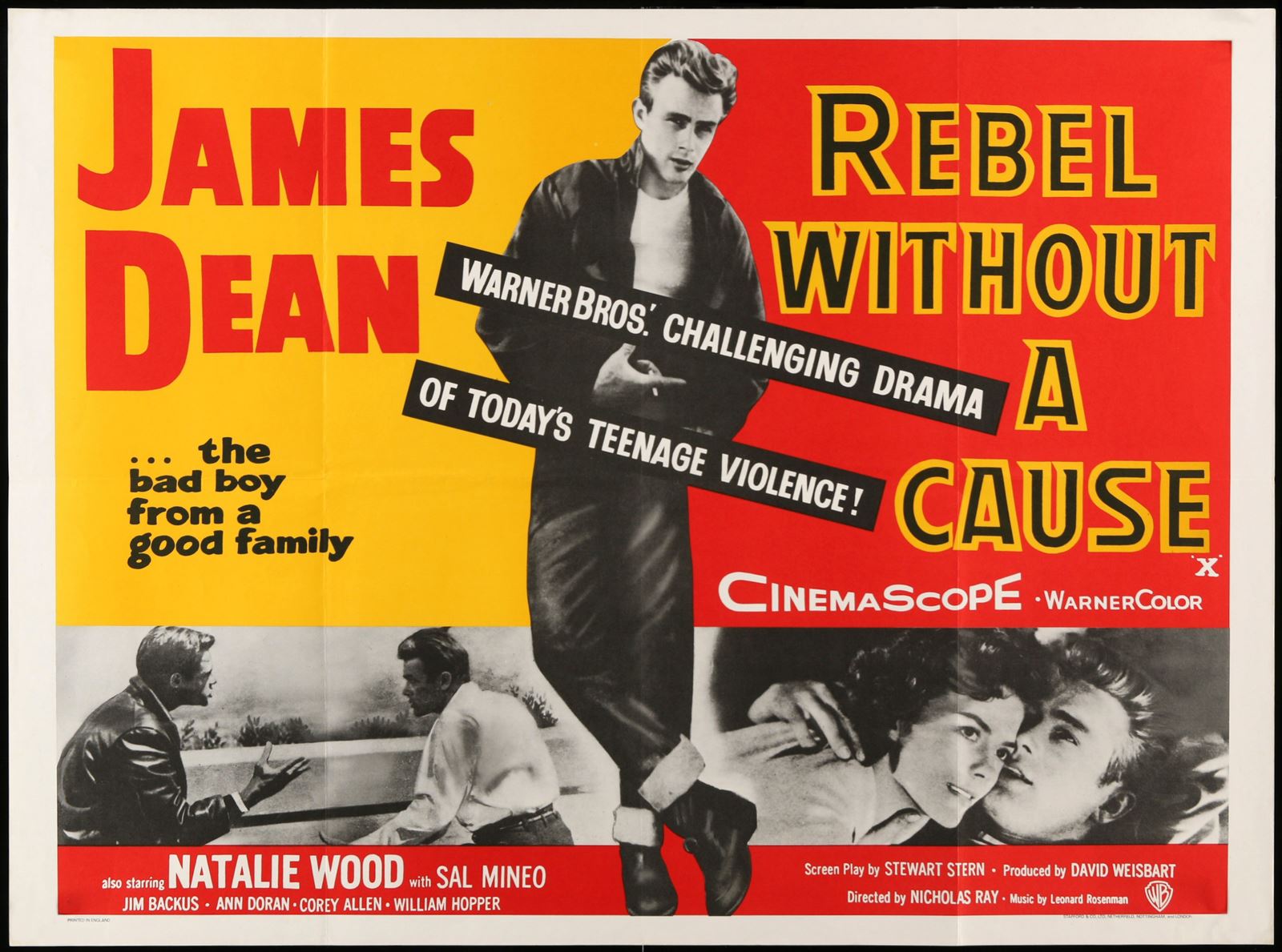 Original Rebel Without a Cause movie poster