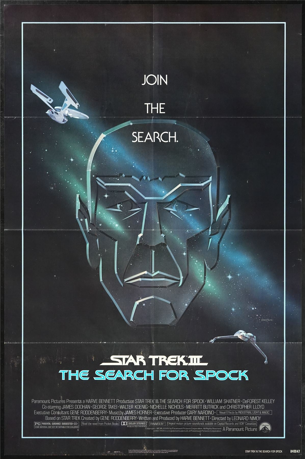 Original Star Trek III: The Search for Spock movie poster
