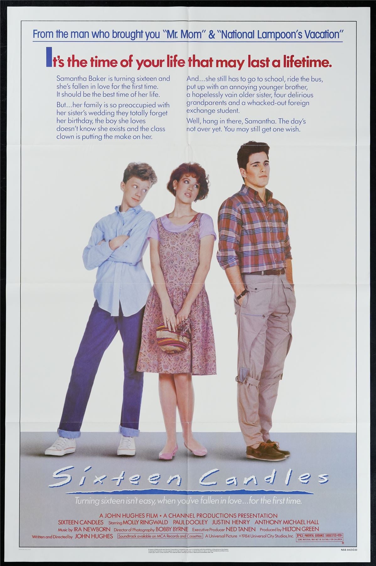 Original 16 Candles movie poster