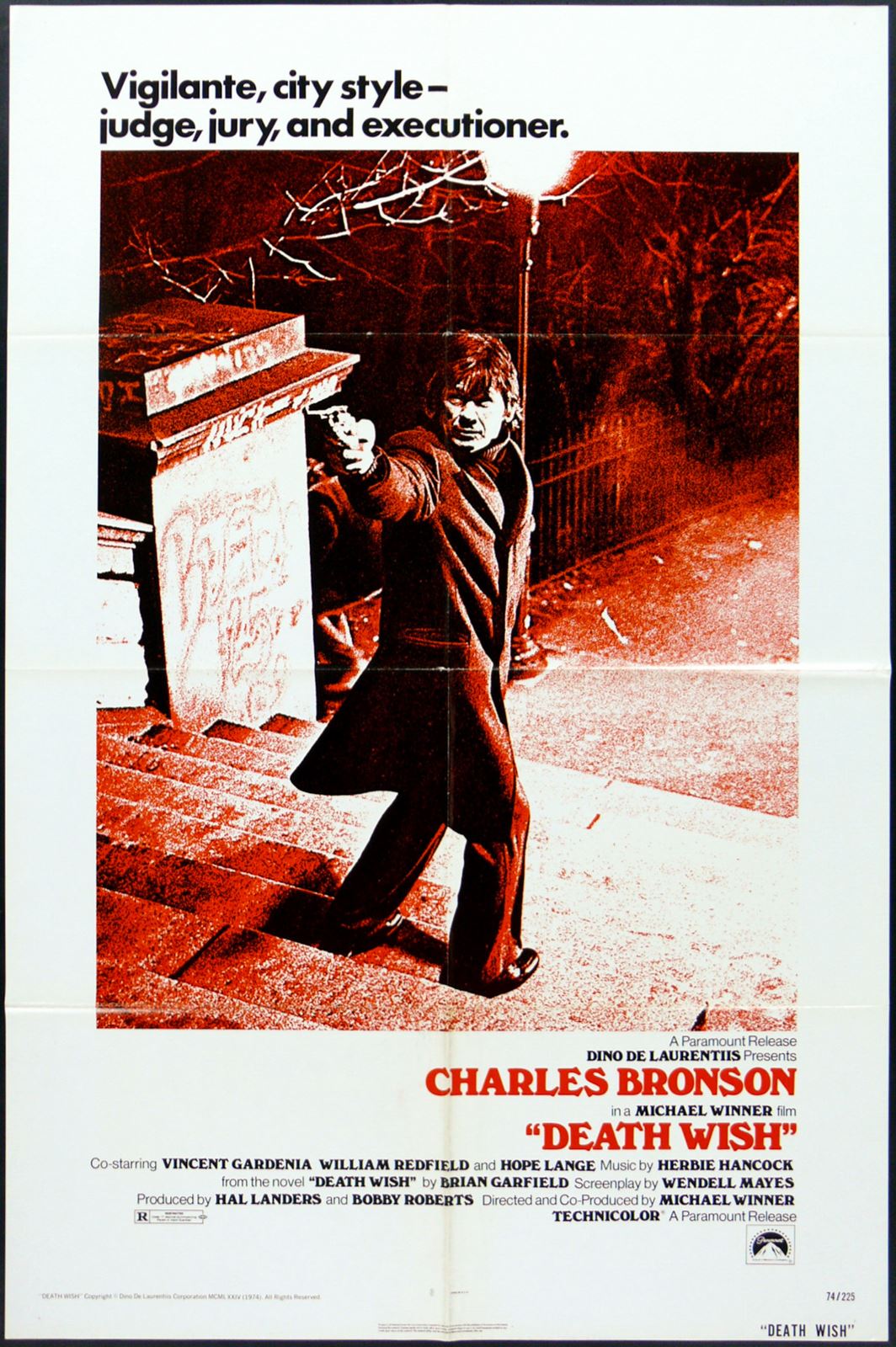 Original Death Wish movie poster