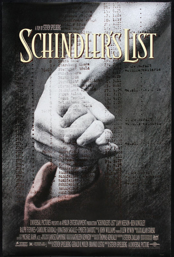 Original Schindler's List movie poster