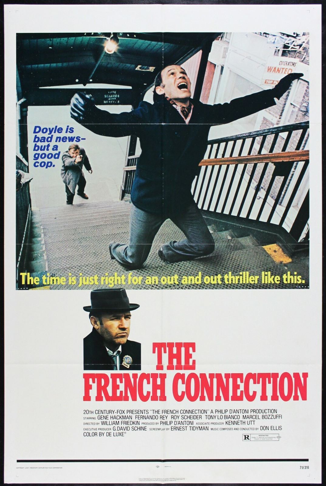Original The French Connection movie poster