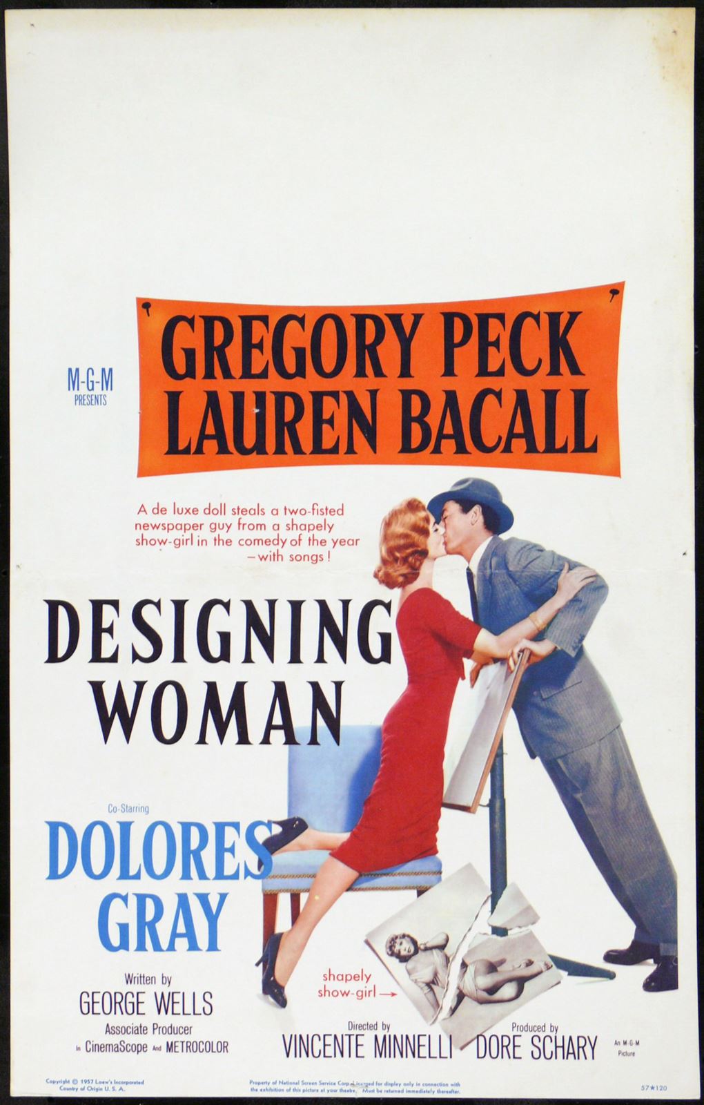 Original Designing Woman movie poster