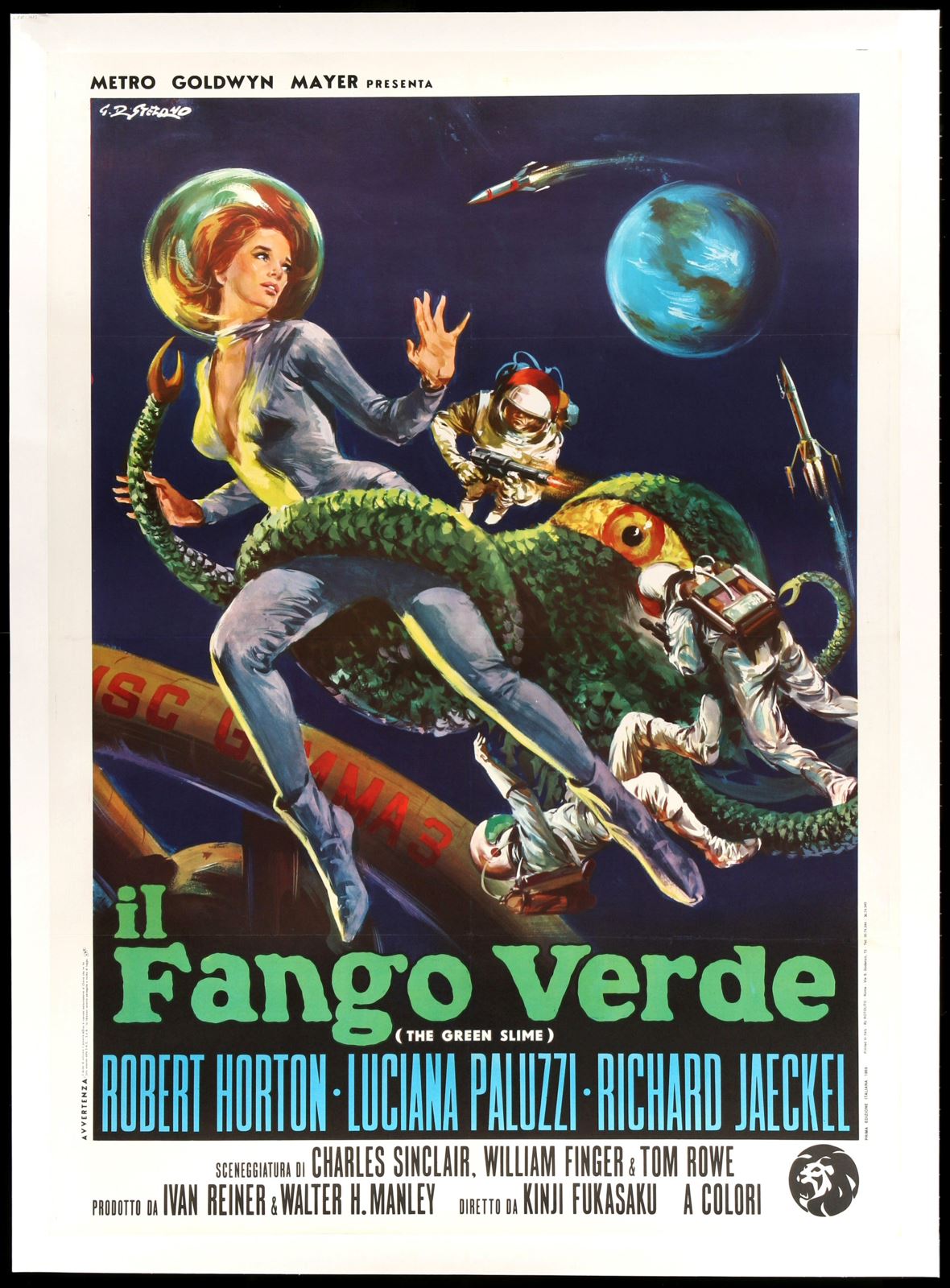 Original The Green Slime movie poster
