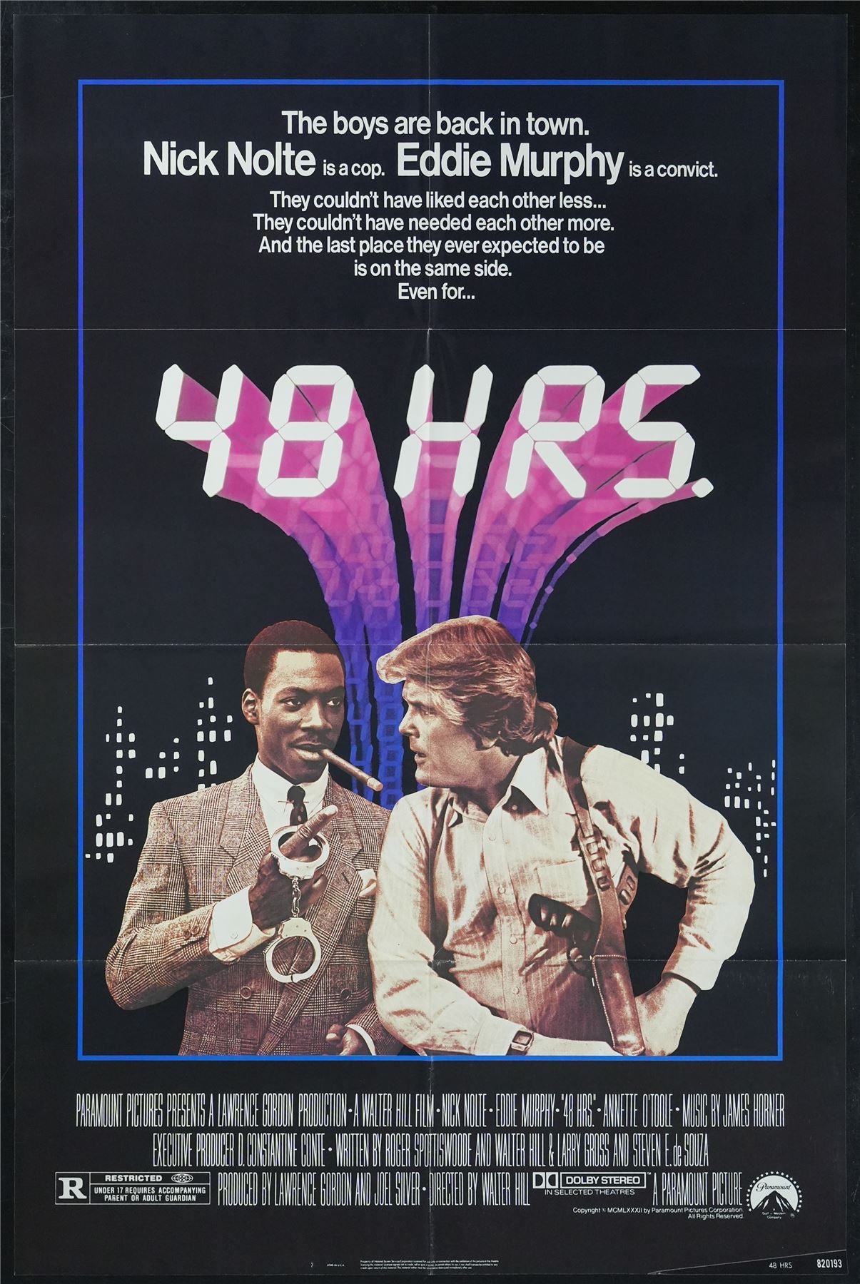 Original 48 Hrs. movie poster