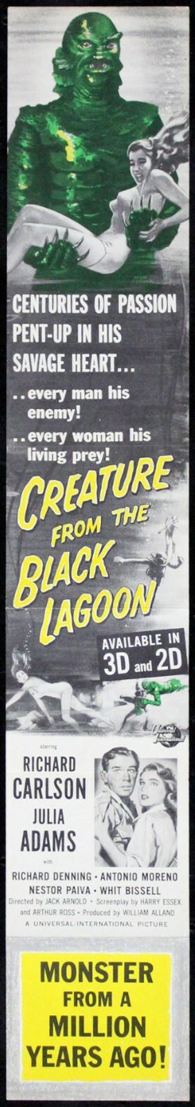 Original Creature from the Black Lagoon movie poster