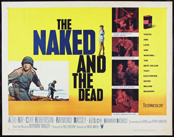 Original The Naked and the Dead movie poster