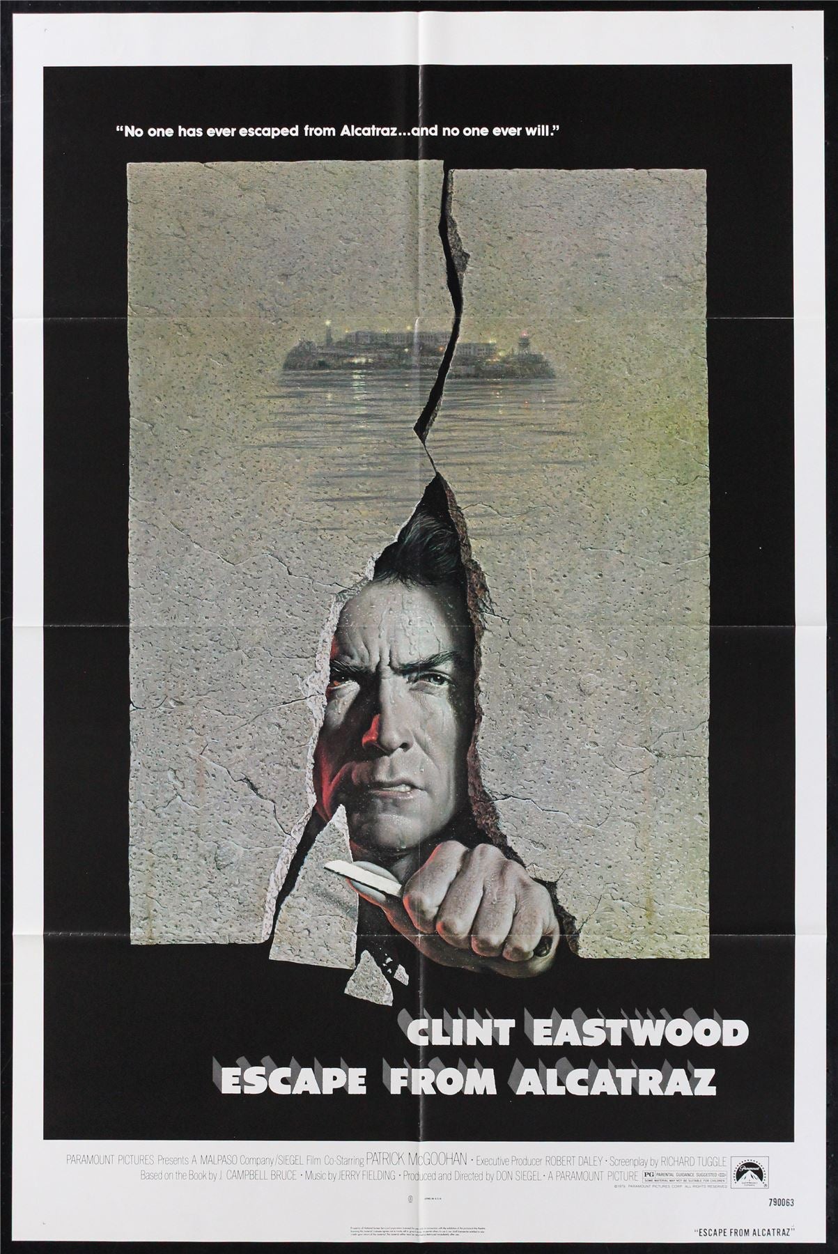 Original Escape from Alcatraz movie poster