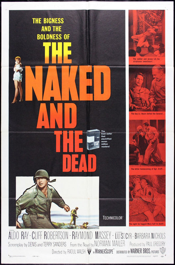 Original The Naked and the Dead movie poster
