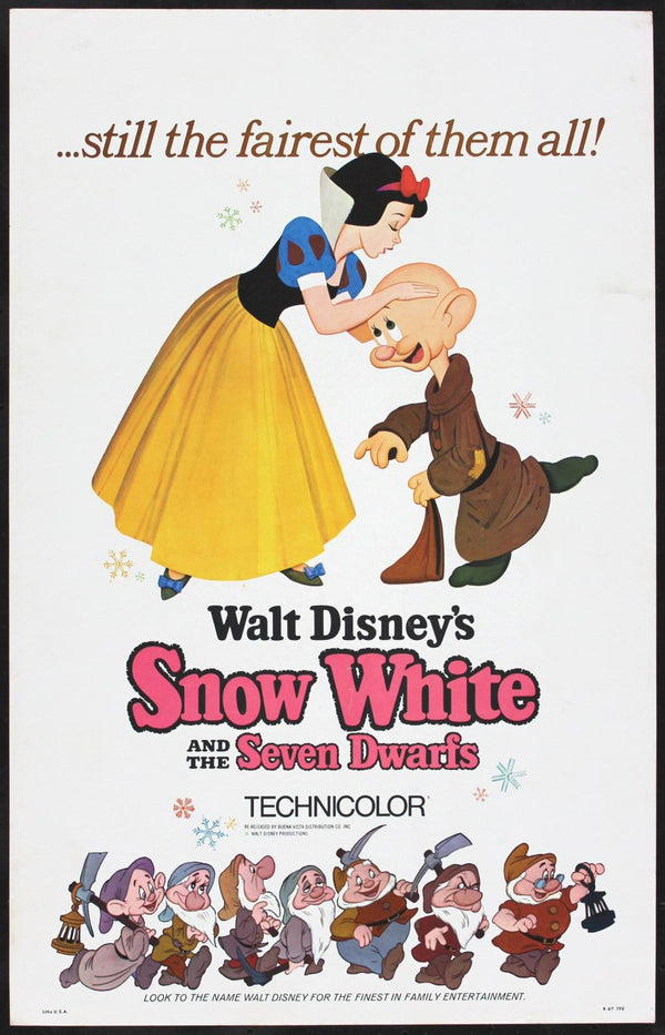 Original Snow White and the Seven Dwarfs movie poster