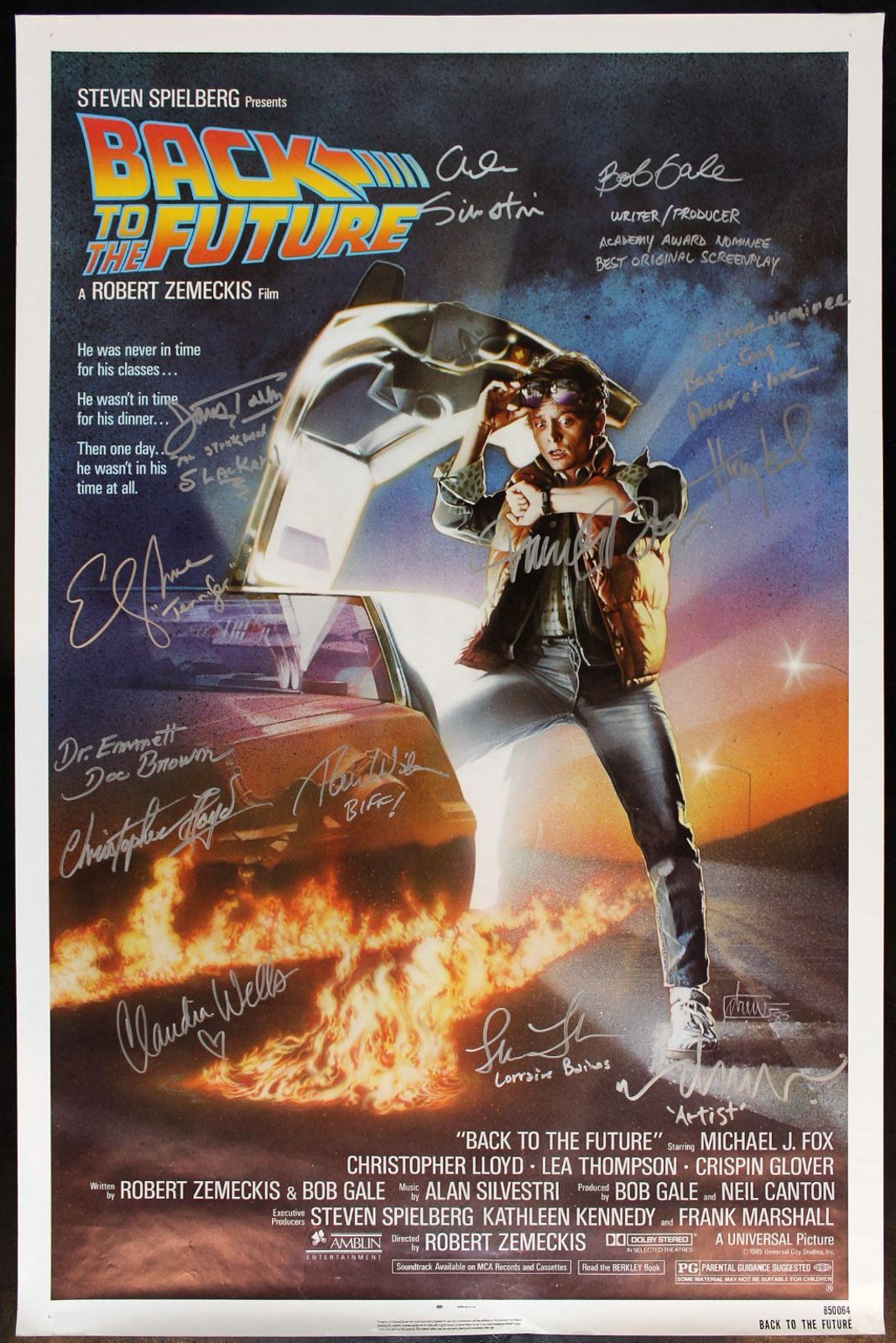 Original Back to the Future movie poster