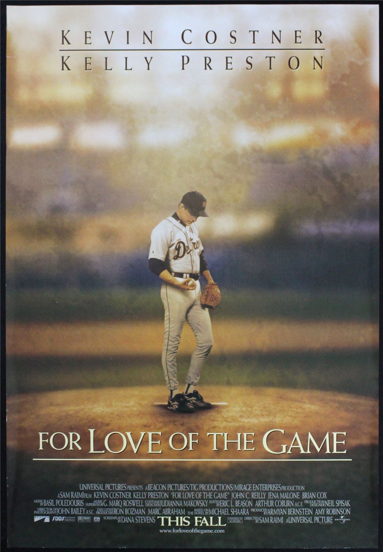 Original For Love of the Game movie poster