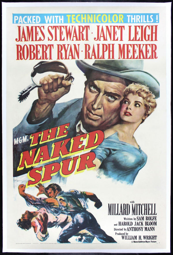 Original The Naked Spur movie poster