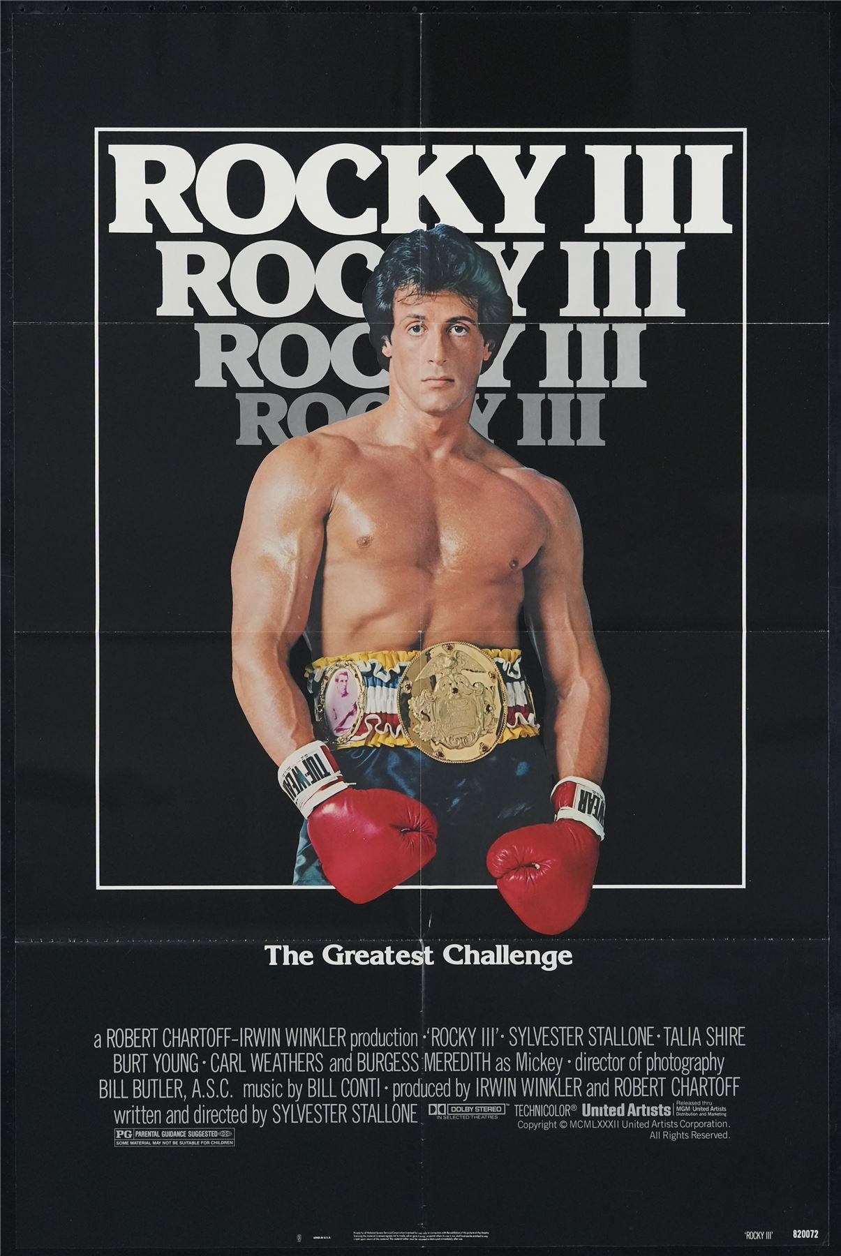 Original Rocky III movie poster