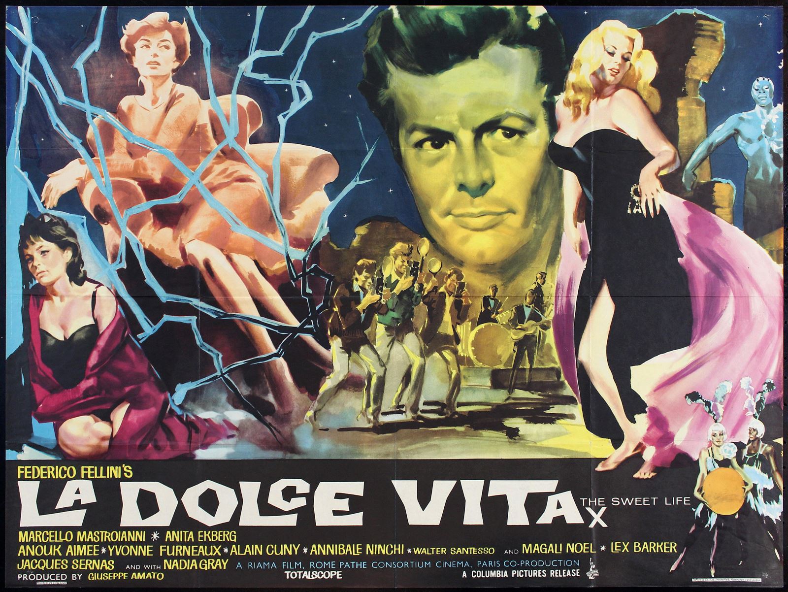 Original La Dolce Vita movie poster