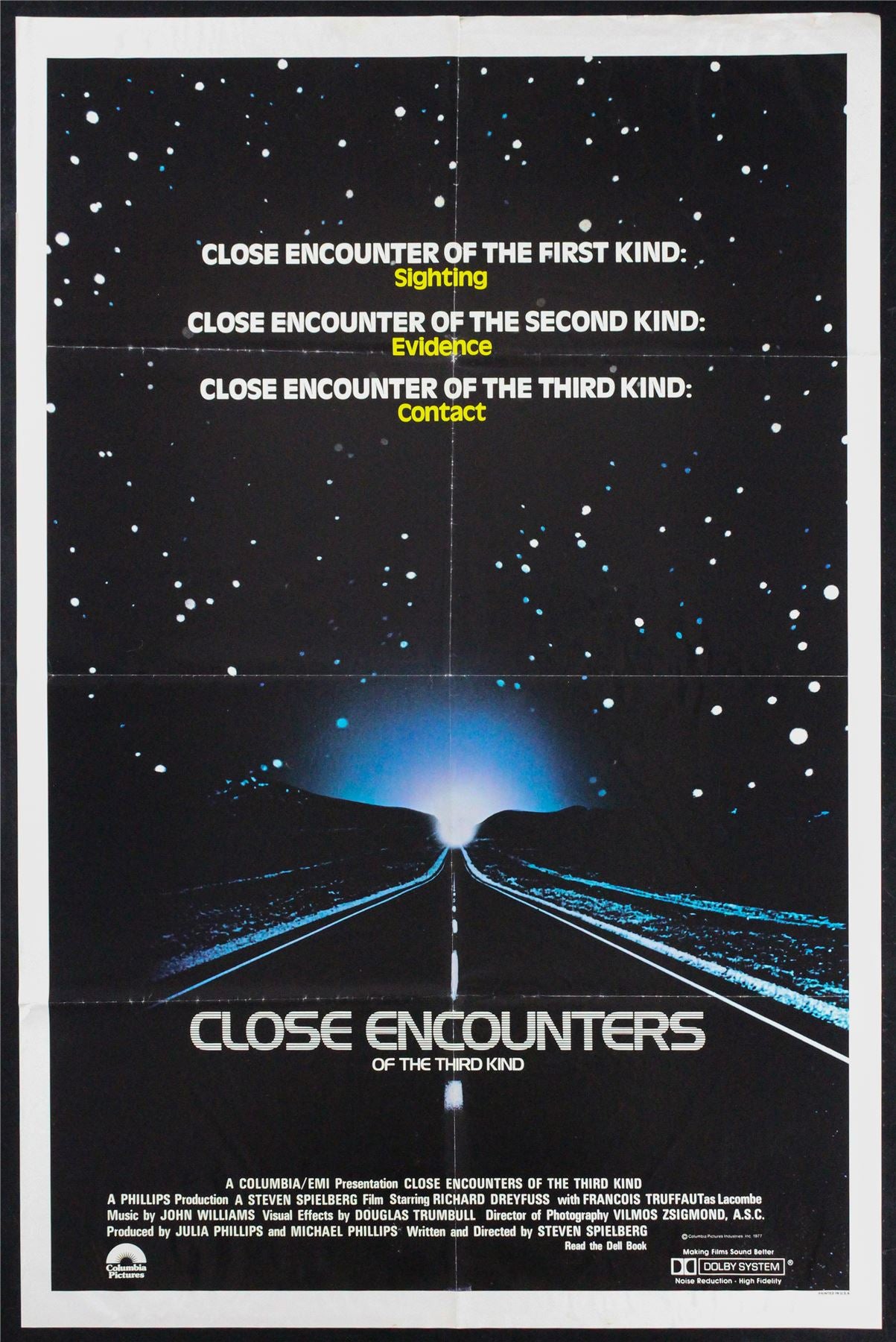 Original Close Encounters of the Third Kind movie poster