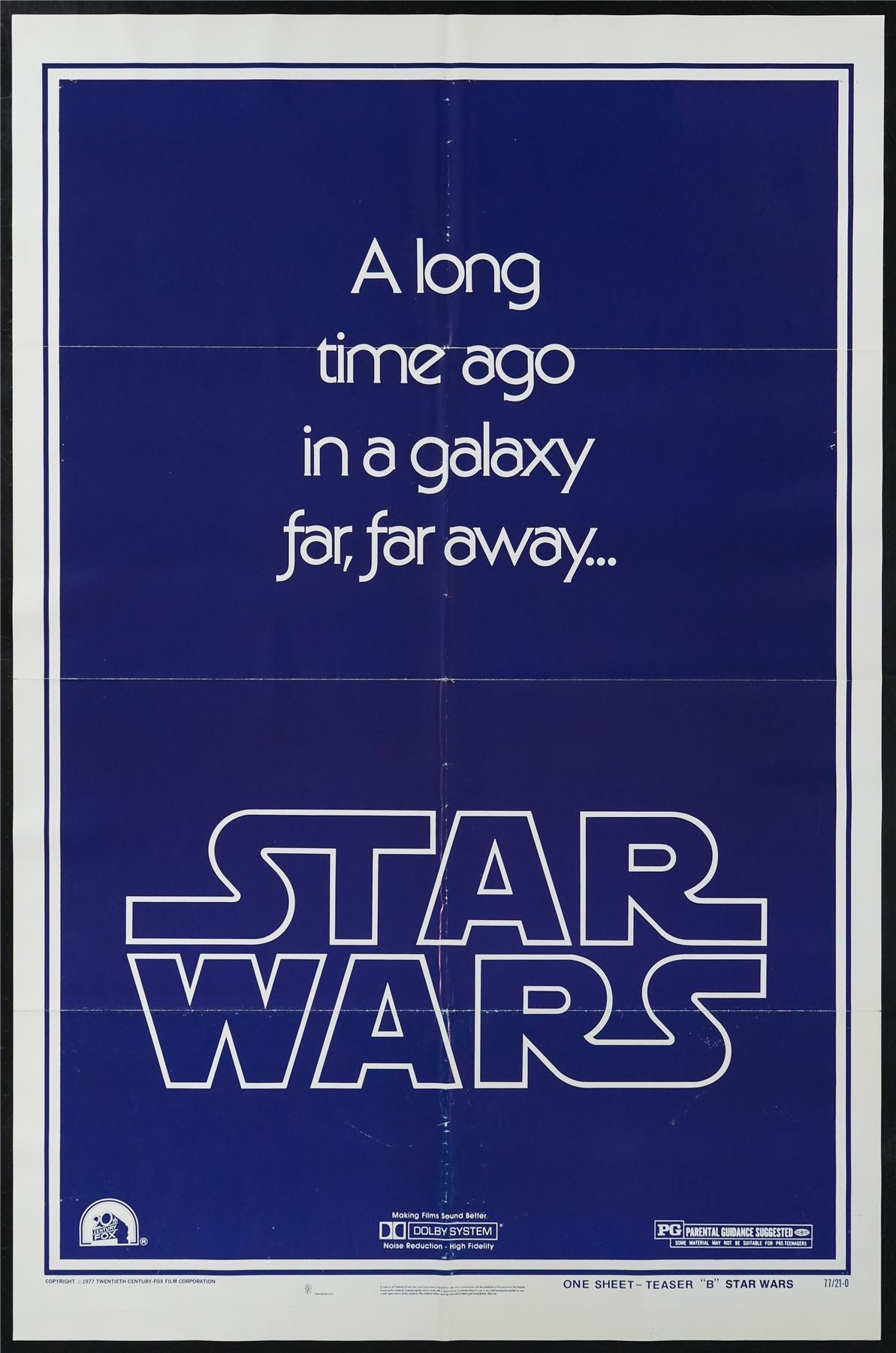 Original Star Wars movie poster