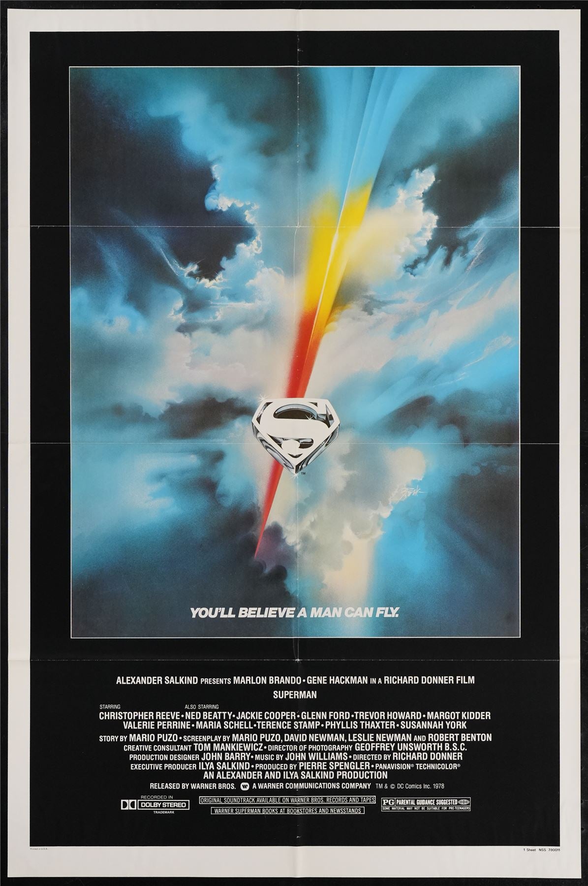 Original Superman movie poster