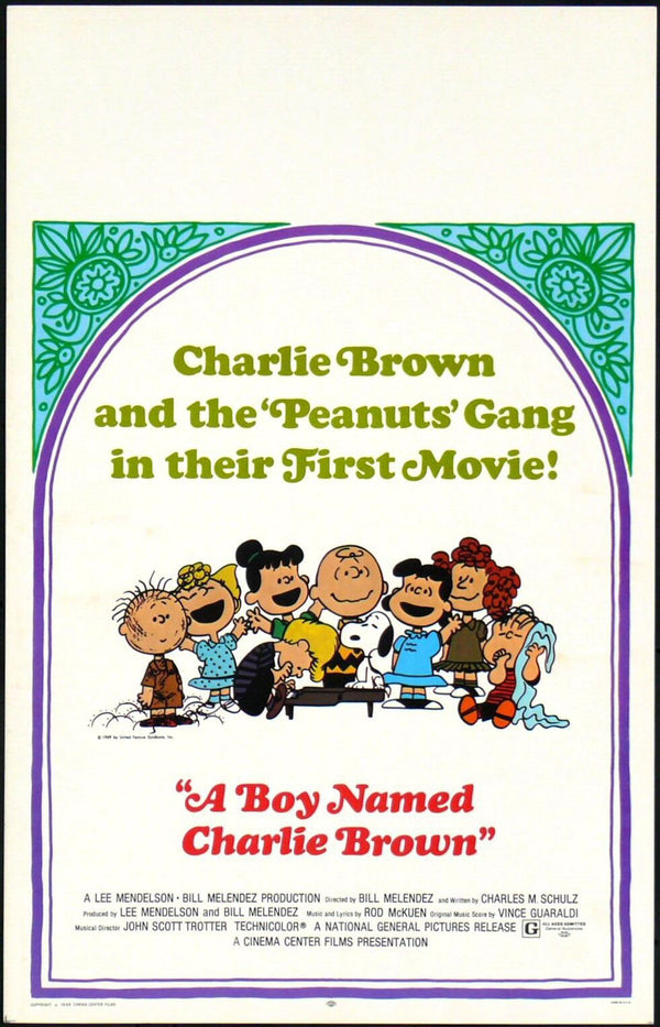 Original A Boy Named Charlie Brown movie poster