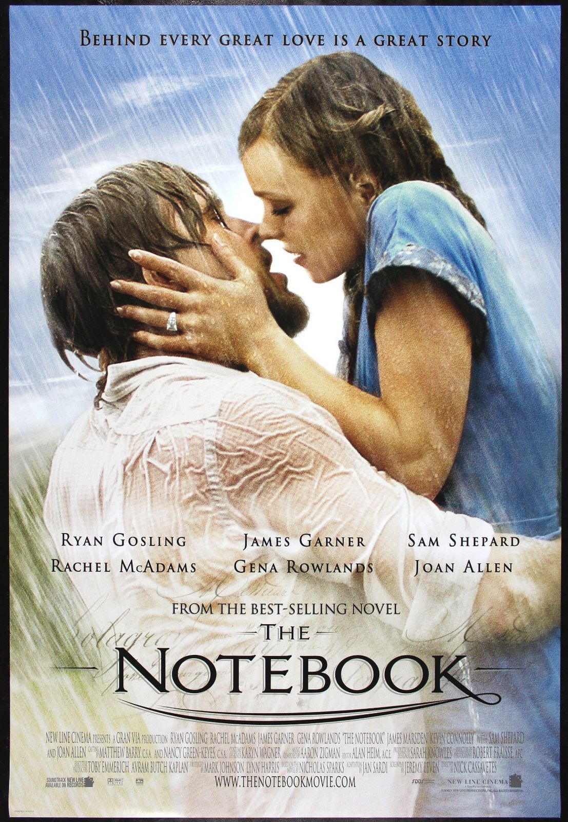 Original The Notebook movie poster