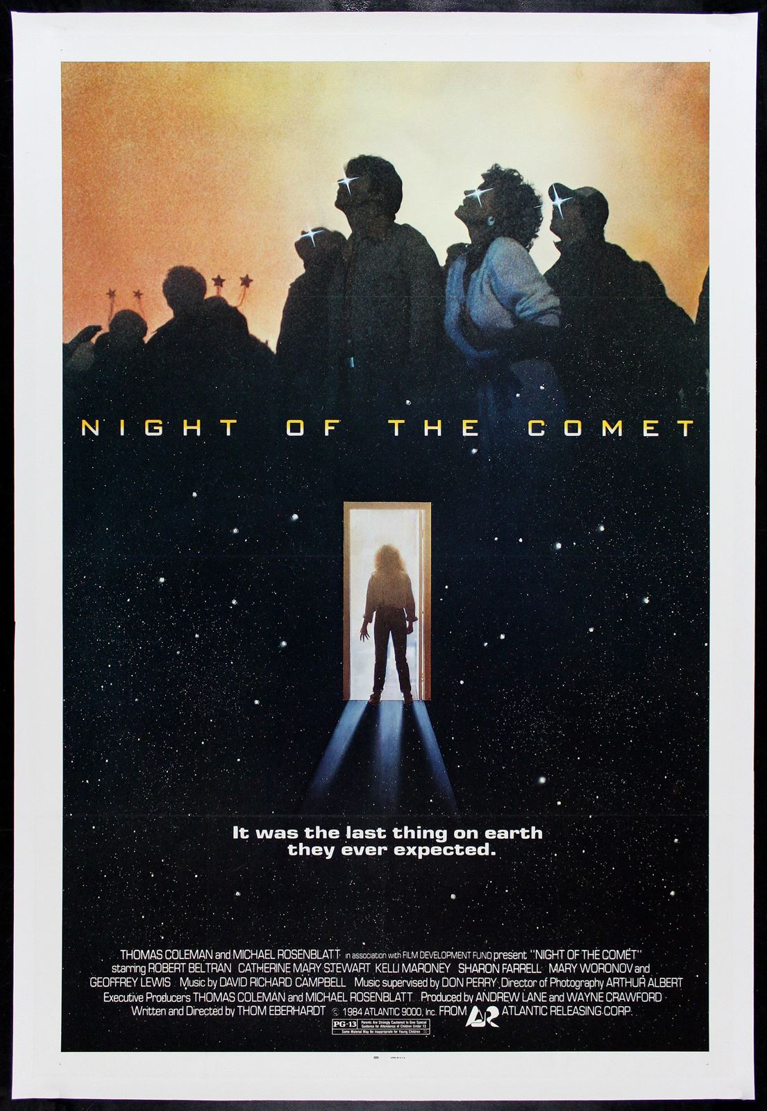 Original Night of the Comet movie poster