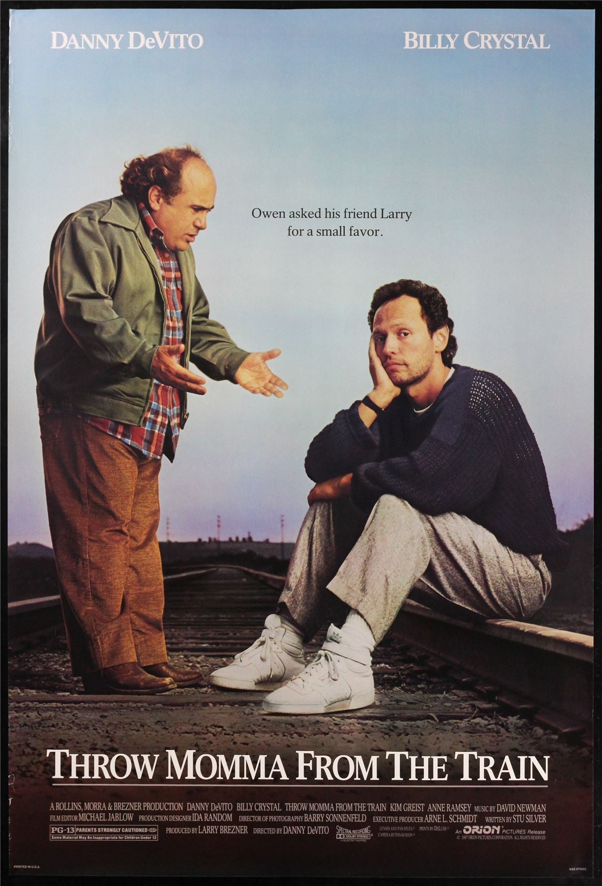Original Throw Momma From The Train movie poster