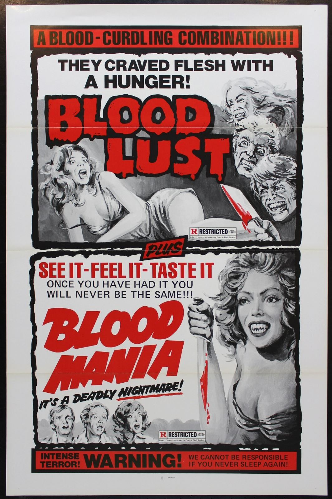 Original Blood Mania movie poster