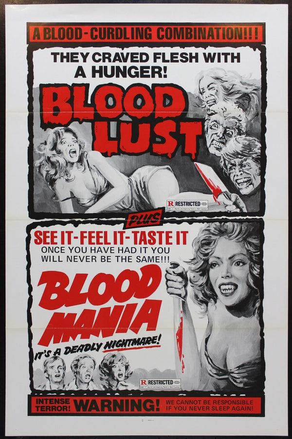 Original Blood Mania movie poster