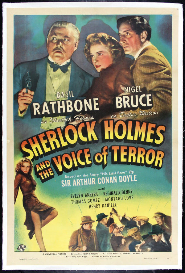 Original Sherlock Holmes and the Voice of Terror movie poster
